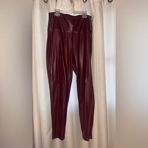 Zenana Outfitters Burgundy Leggings